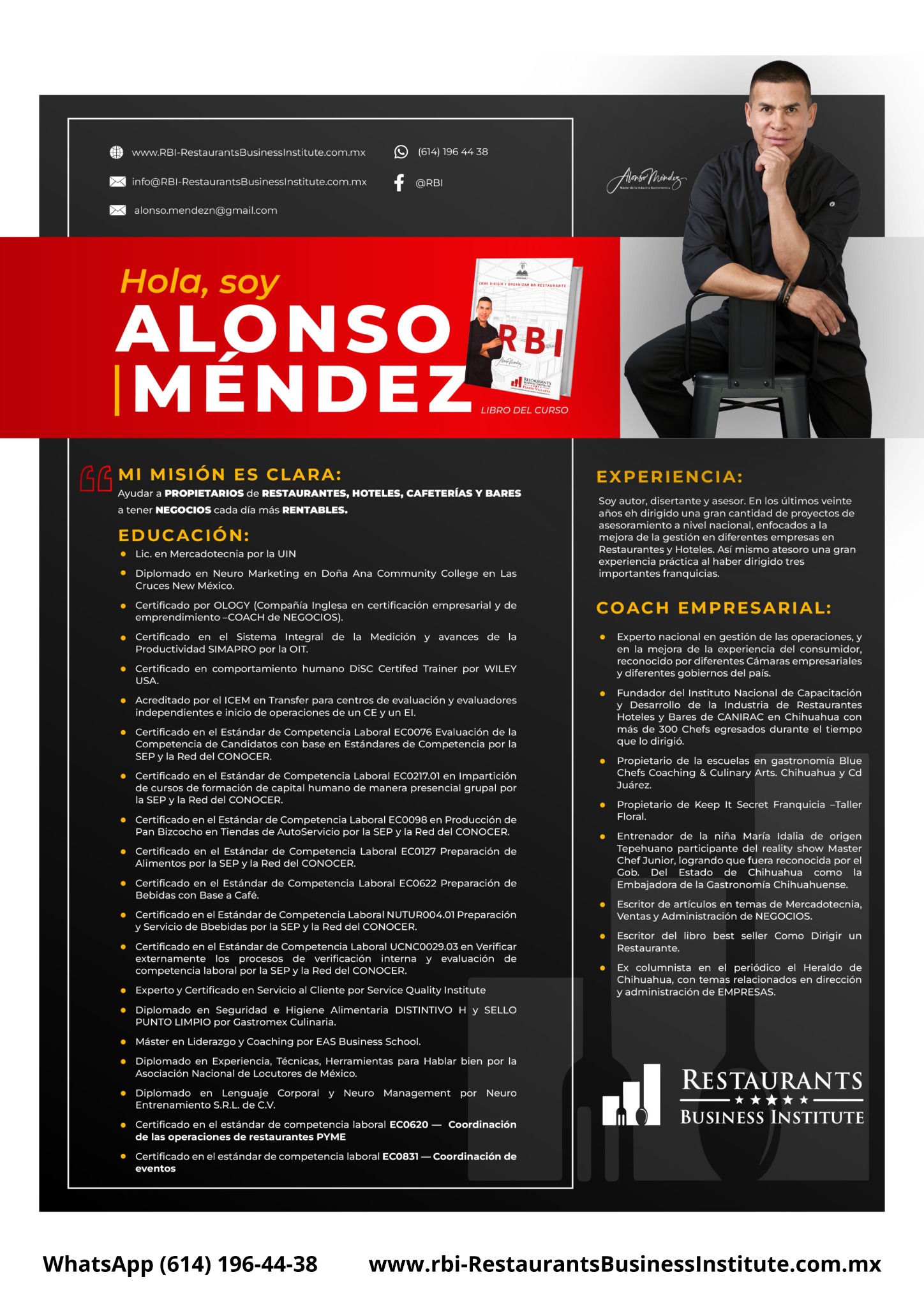 CV profesional de Alonso Méndez